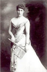 Lily Langtry (1853-1929) performing at the Haymarket Theatre, on 15 December 1881